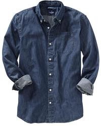 Navy Denim Shirt