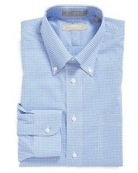 Light Blue Gingham Dress Shirt