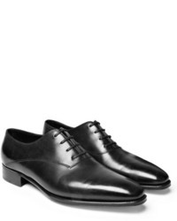 Black Leather Oxford Shoes