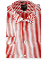 Red Gingham Long Sleeve Shirt