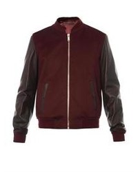 Burgundy Bomber Jacket
