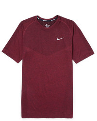 Burgundy Crew-neck T-shirt
