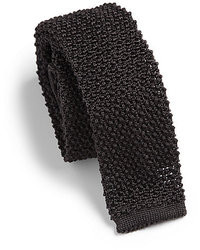Black Knit Tie