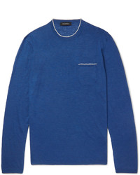 Blue Crew-neck Sweater
