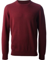 Burgundy Crew-neck Sweater