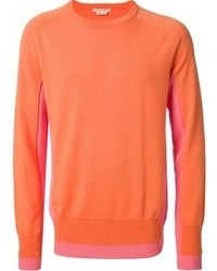 Orange Crew-neck Sweater