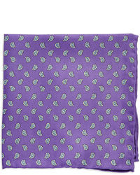 Violet Print Pocket Square