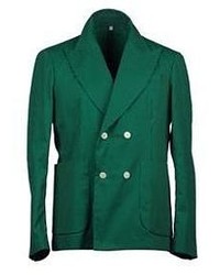Dark Green Double Breasted Blazer