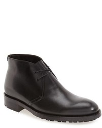 Black Leather Desert Boots