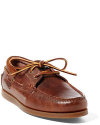 Brown Leather Boat Shoes
