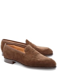 Brown Suede Loafers