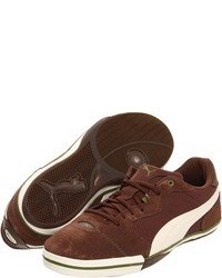 Brown Suede Low Top Sneakers