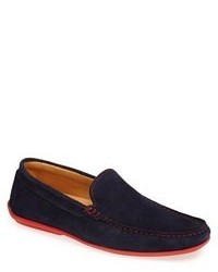 Navy Suede Driving Shoes