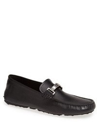 Black Leather Driving Shoes