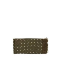 Olive Polka Dot Scarf