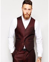 Burgundy Waistcoat