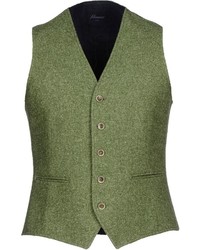 Olive Wool Waistcoat