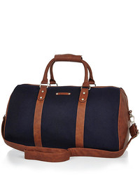 Navy Canvas Holdall