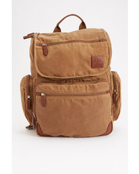 Tan Canvas Backpack