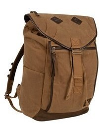Brown Canvas Backpack