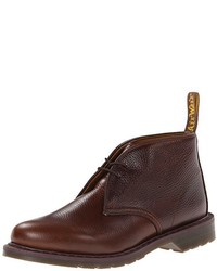 Dark Brown Leather Desert Boots