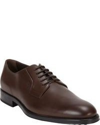 Dark Brown Leather Derby Shoes