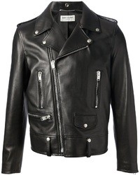 Black Leather Biker Jacket