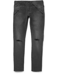 Charcoal Ripped Skinny Jeans