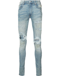Light Blue Ripped Skinny Jeans