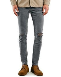 Charcoal Ripped Jeans