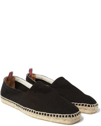 Black Canvas Espadrilles