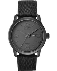 Black Canvas Watch