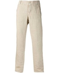 Beige Linen Dress Pants