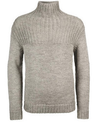 Grey Knit Turtleneck