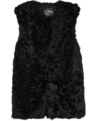 Black Fur Vest