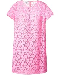 Pink Lace Shift Dress