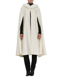White Cape Coat