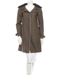 Brown Fur Collar Coat