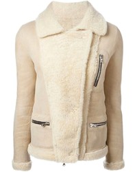 Beige Shearling Jacket