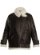 Black and White Shearling Jacket