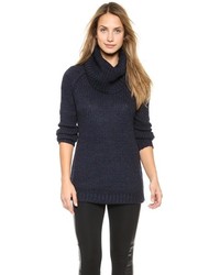 Navy Knit Turtleneck