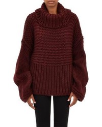 Burgundy Knit Turtleneck