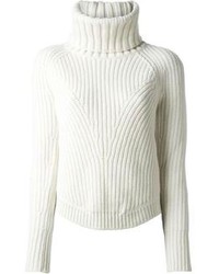White Knit Turtleneck
