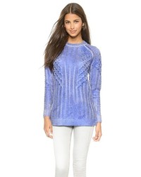 Light Violet Cable Sweater