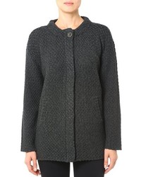 Charcoal Knit Coat
