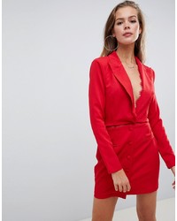 Red Tuxedo Dress