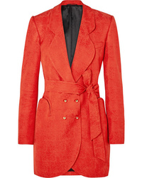 Orange Tuxedo Dress