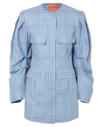 Light Blue Tuxedo Dress