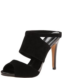 Black Suede Mules