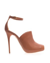 Tobacco Leather Mules
